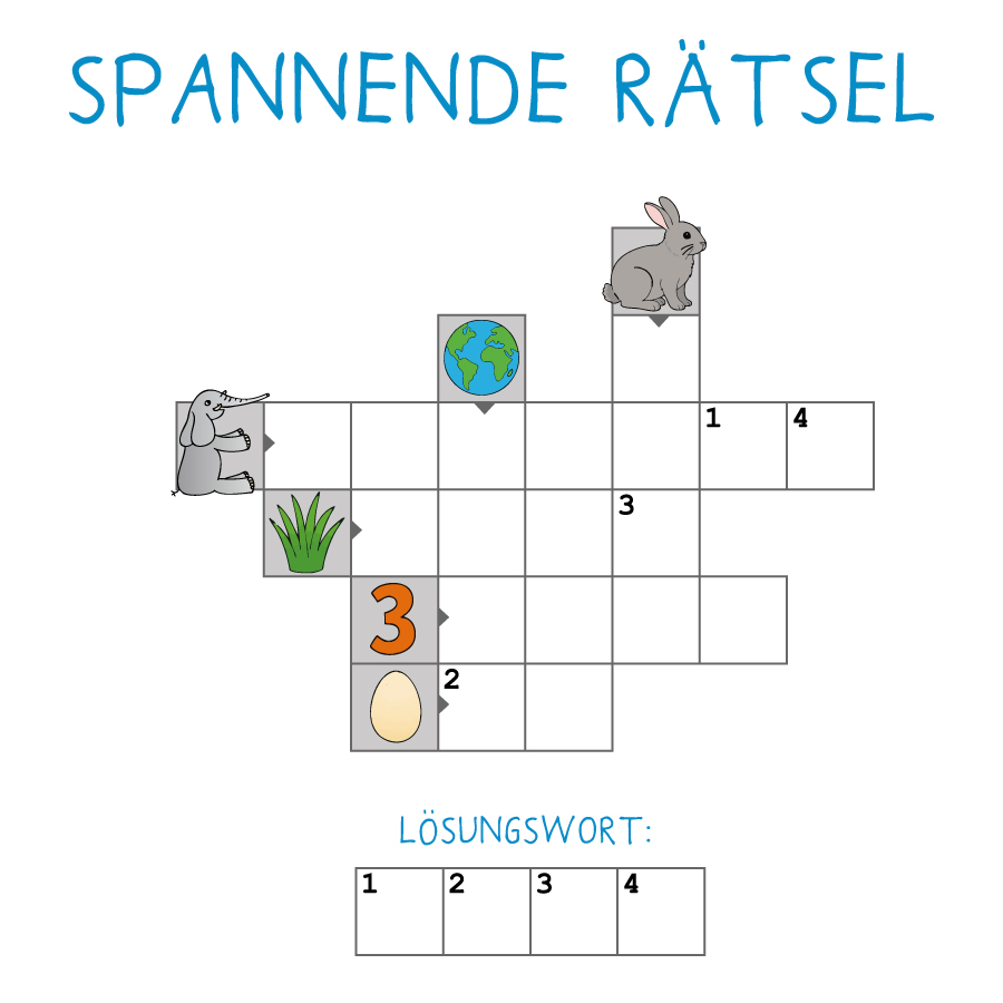 Rätselwörtchen-Kreuzworträtsel